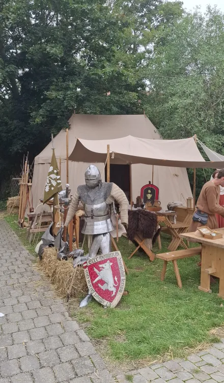 Ritterrüstung auf Wiese