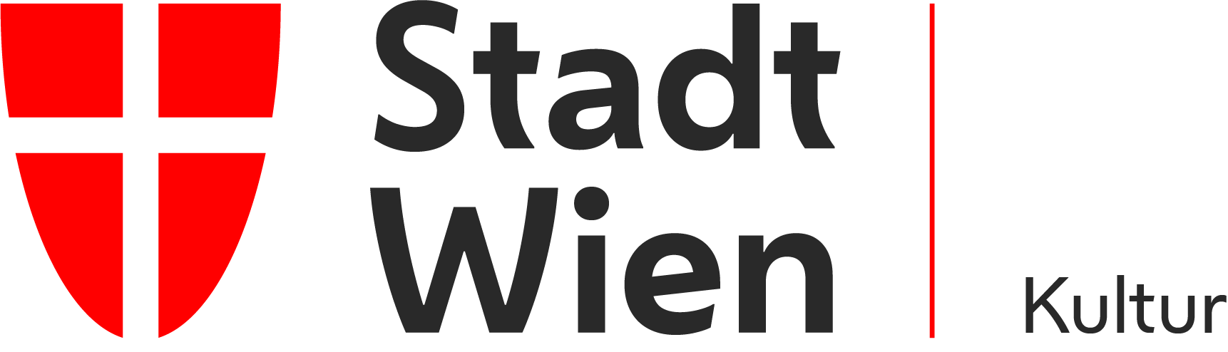 Wappen der Stadt Wien mit den Wörtern Stadt Wien - Kultur daneben